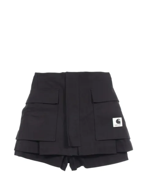 sacai 2010s x Carhartt WIPlayered duck shorts