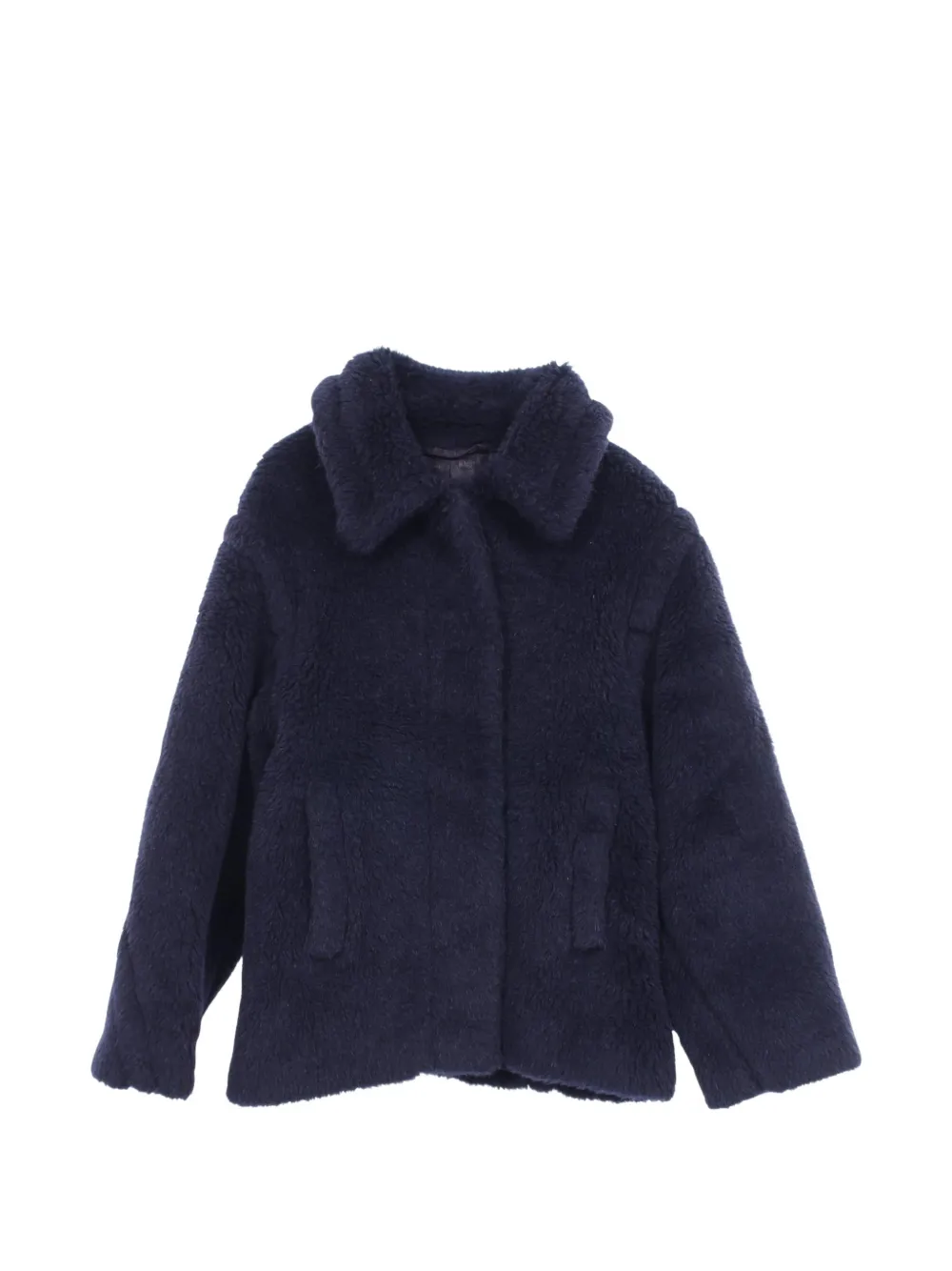 Max Mara 2010s Fuggito teddy jacket - Blu
