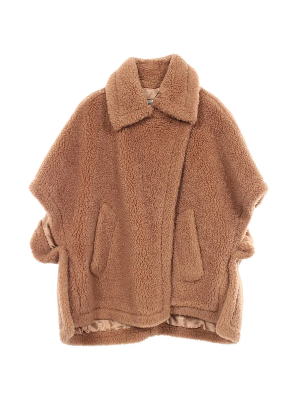 Max Mara 2010s Teddy Bear Tebe cape - Marrone