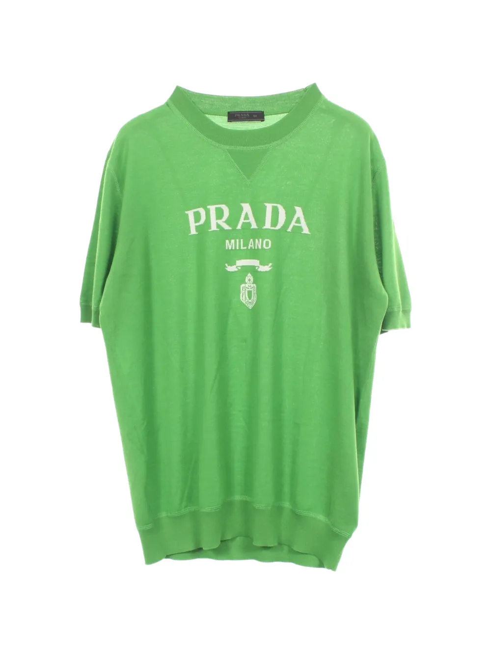 Prada Pre-Owned 2010s logo-embbellishment T-shirt - Verde