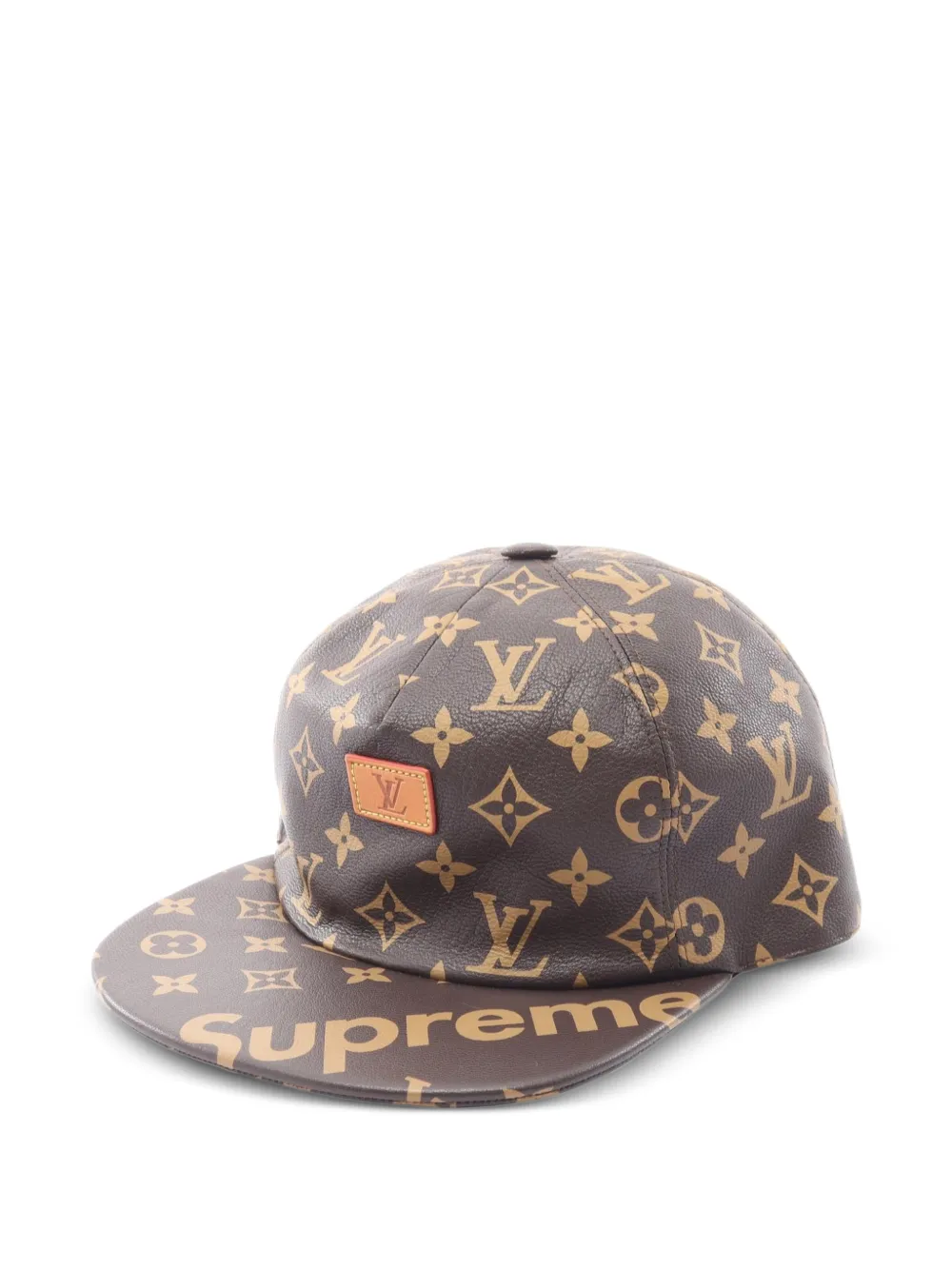 Louis Vuitton Pre-Owned x Supreme casquette Monogram 5-Panel (2017) - Marron