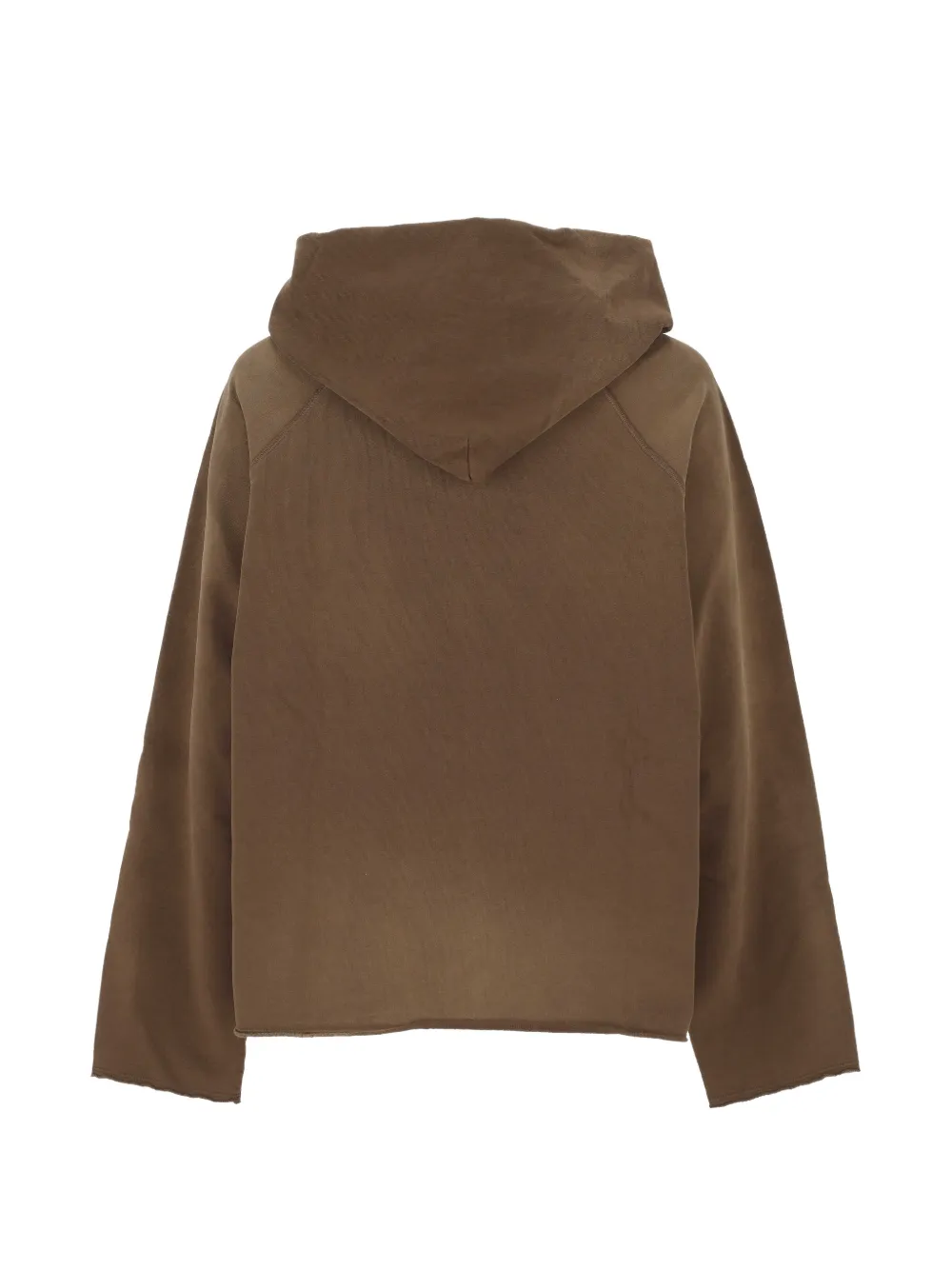 AMISH Hoodie met raglanmouwen en logo-print Bruin