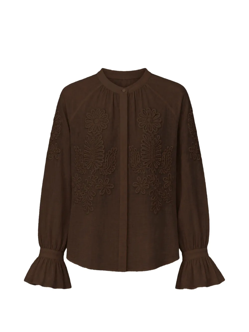 Antik Batik Marta embroidered flared-cuff shirt