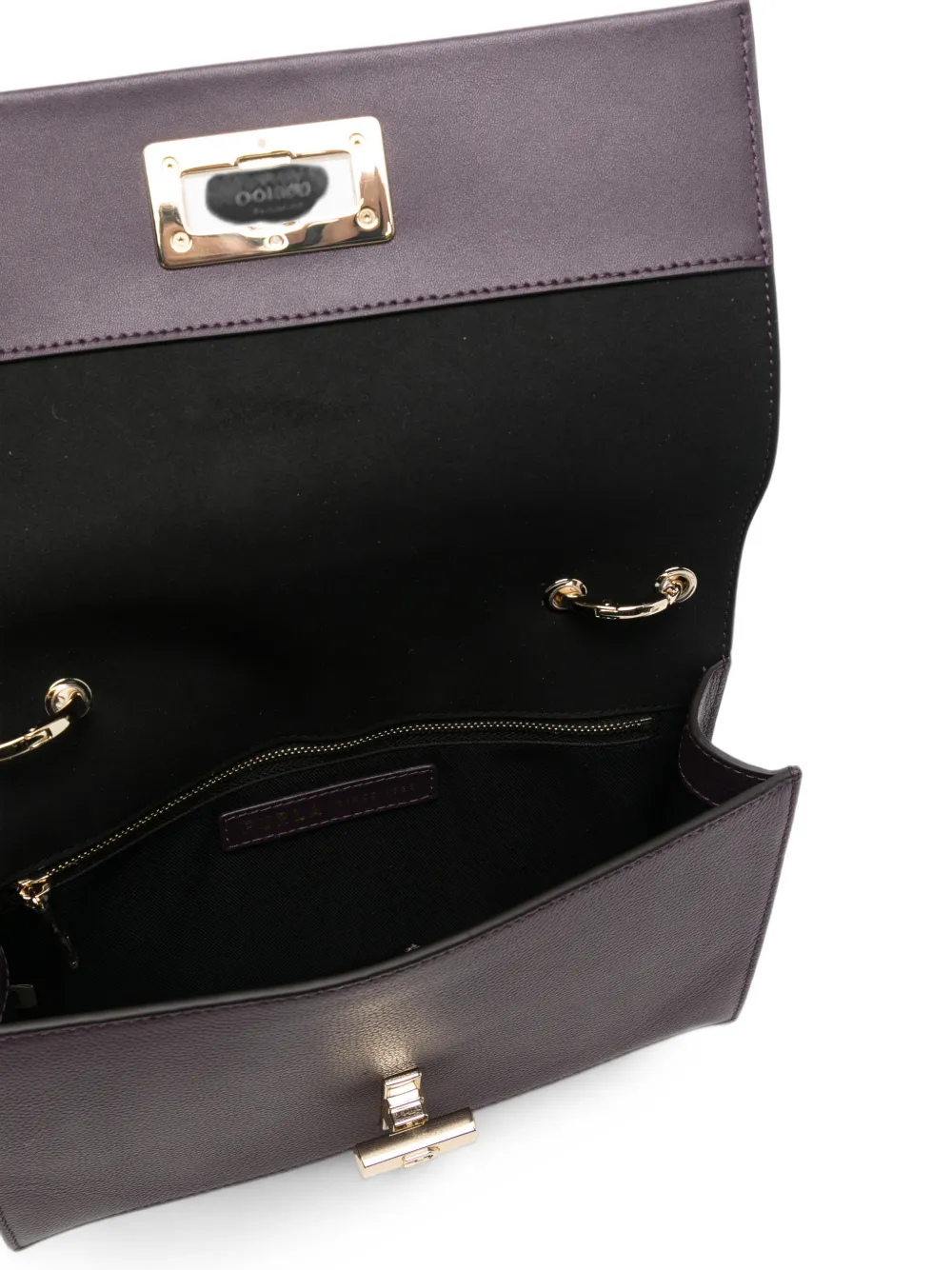 Furla Crossbodytas van bewerkt leer Paars