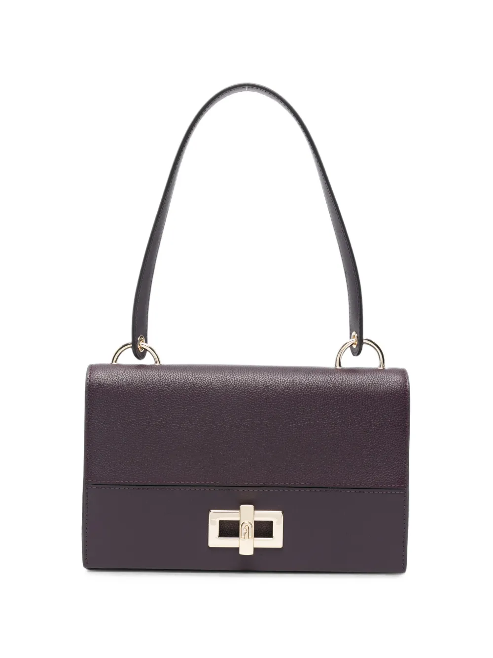 Furla Umhängetasche aus körnigem Leder - Violett