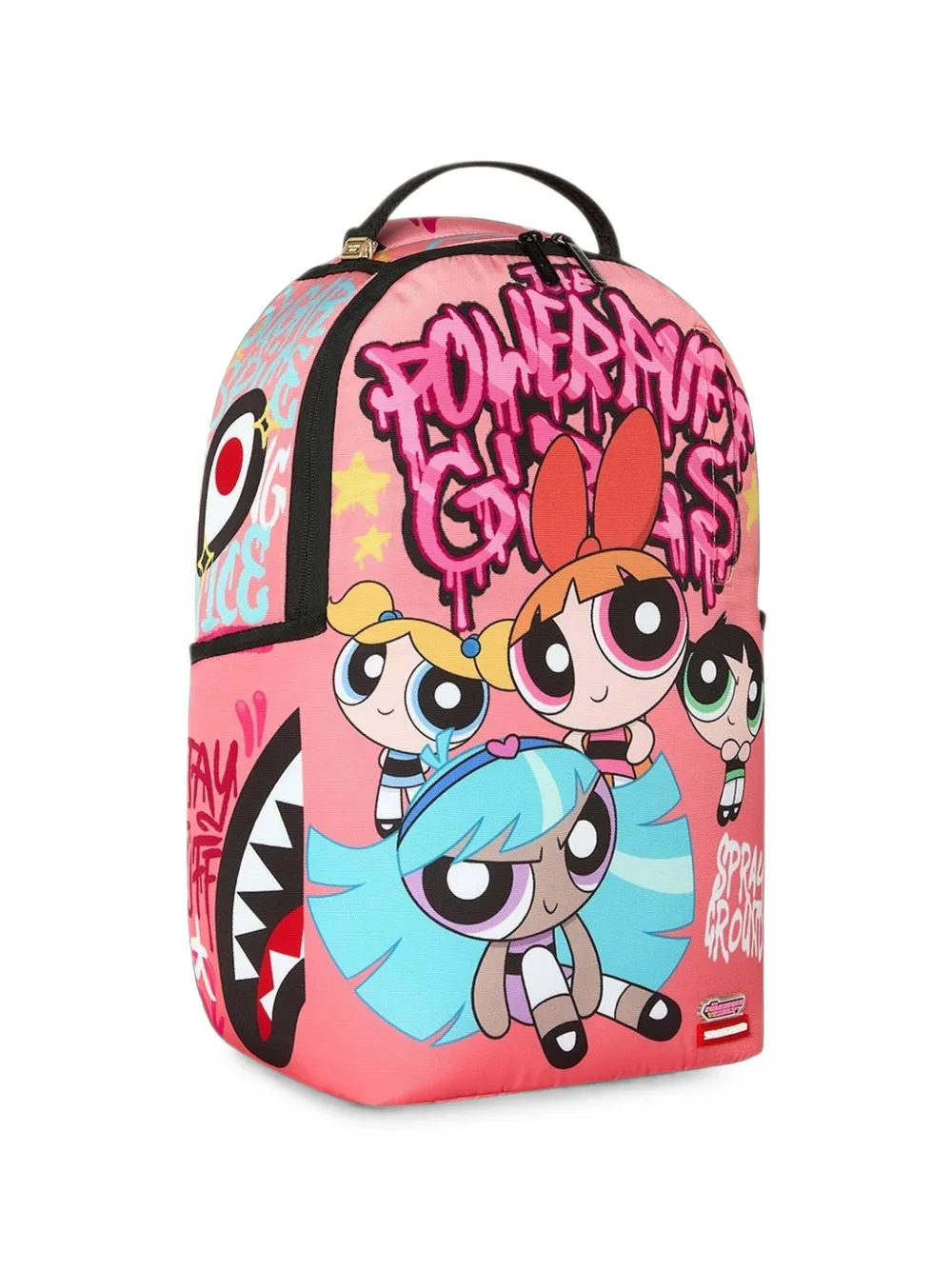 sprayground kid x Powerpuff Girls Shark backpack Roze
