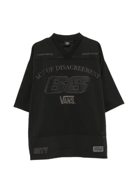 Vans logo-patch mesh T-shirt