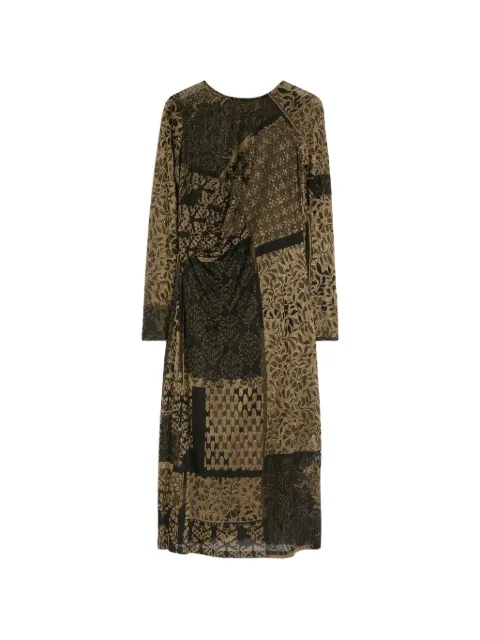 MOMONÌ Brina draped jacquard midi dress