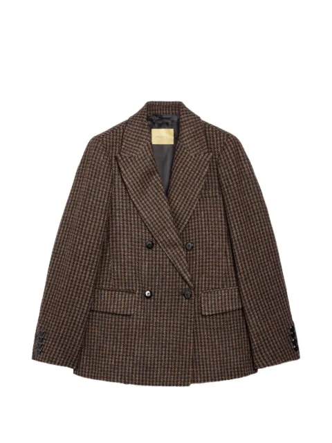MOMONÌ Odo Bis houndstooth double-breasted blazer
