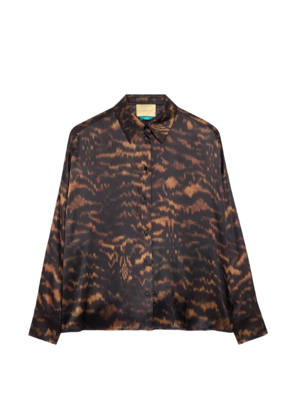 MOMONÌ Flau long-sleeve shirt - Noir