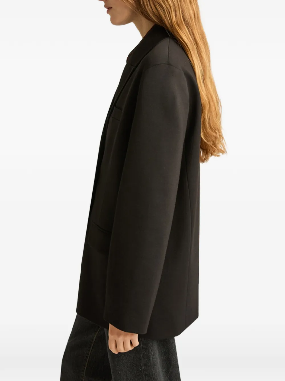 MOMONÌ Lipina blazer met dubbele rij knopen Zwart