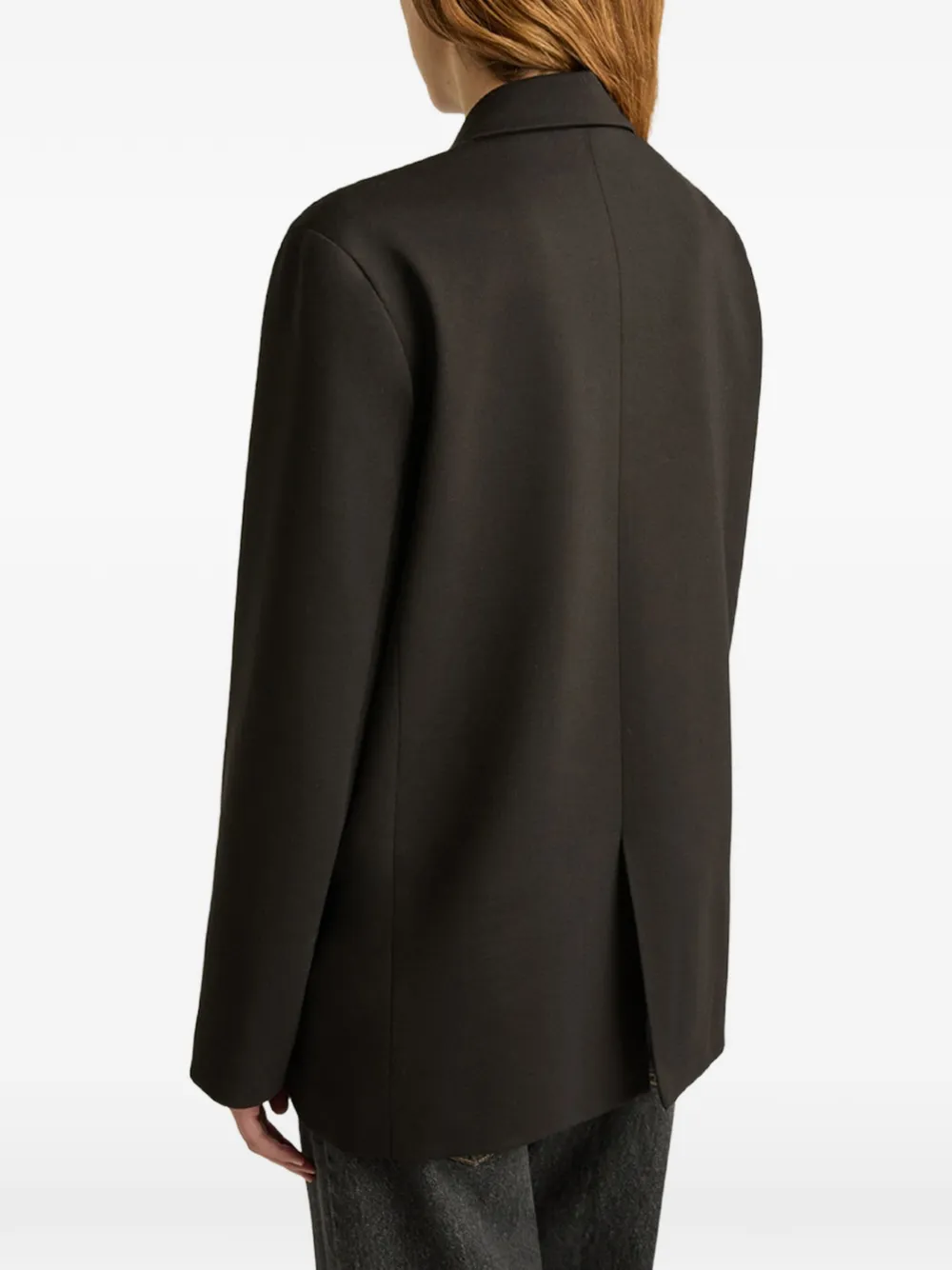 MOMONÌ Lipina blazer met dubbele rij knopen Zwart