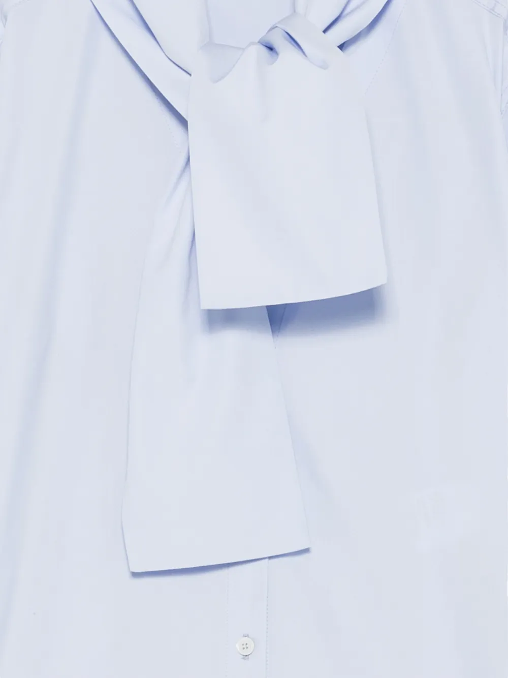 Tela Deanna blouse met knopen en gestrikte hals Blauw