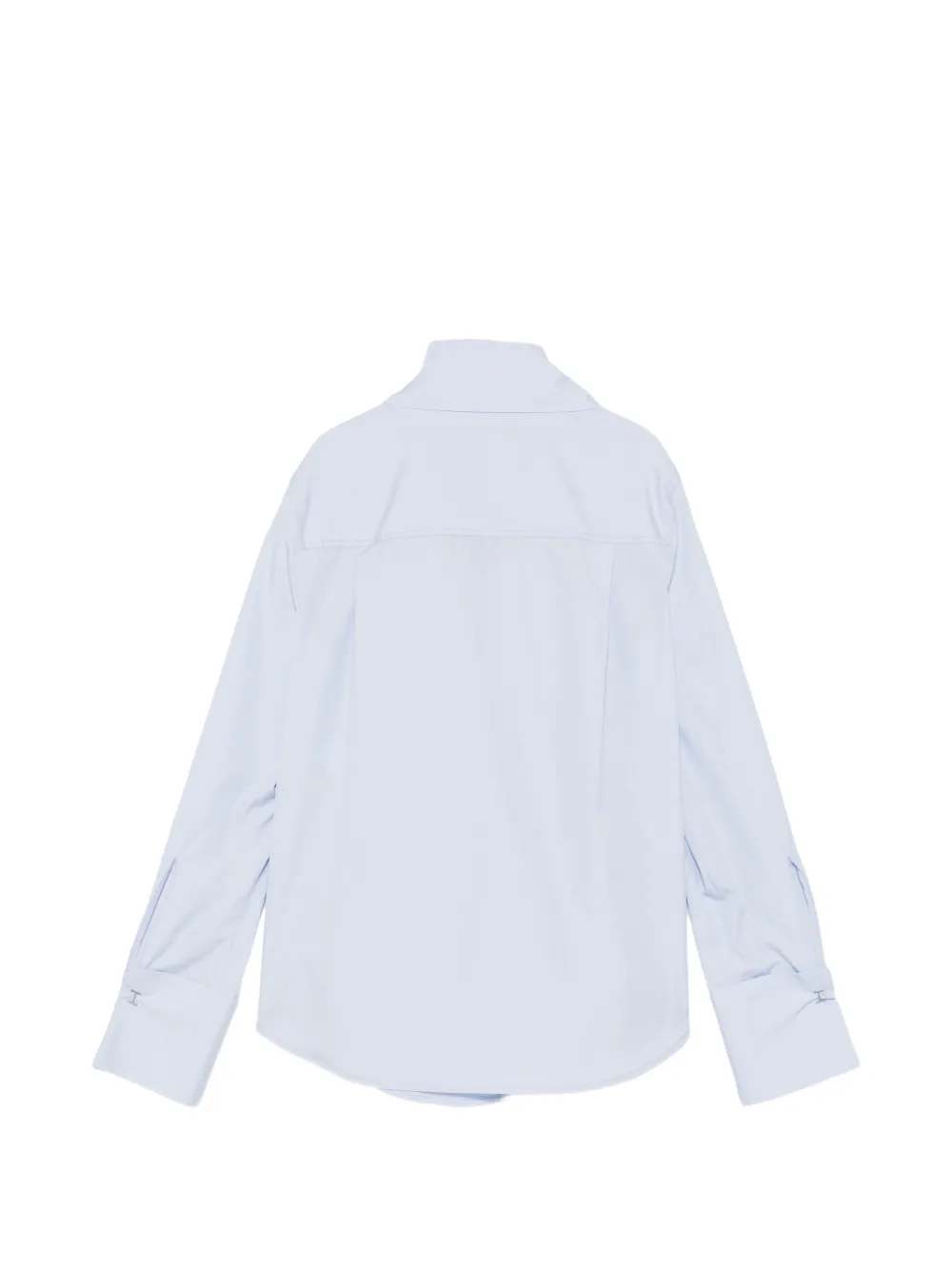 Tela Deanna blouse met knopen en gestrikte hals Blauw
