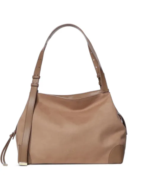 Armani Exchange logo tote bag