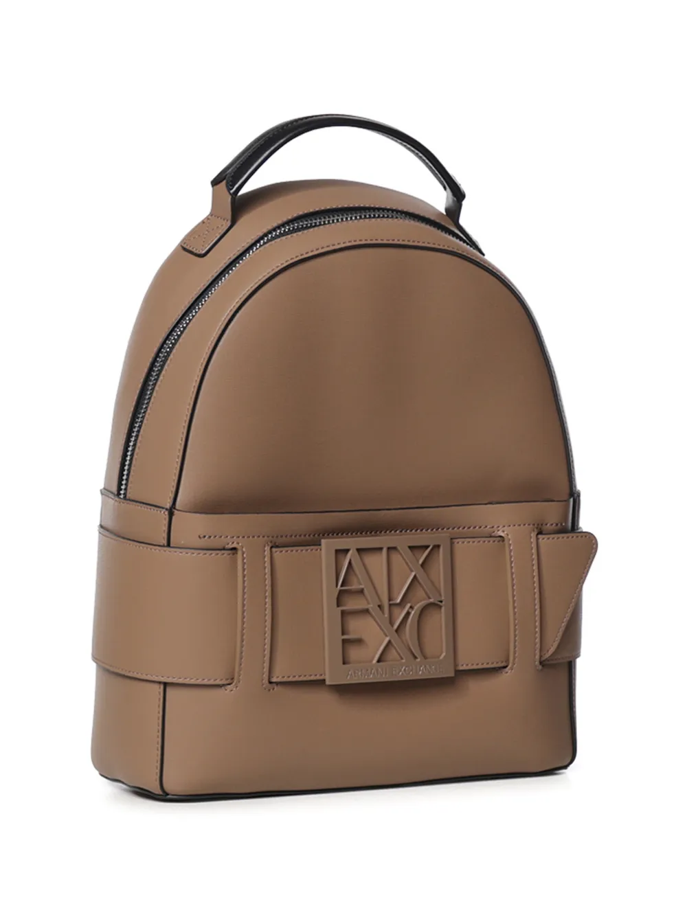 Armani Exchange Rugzak met logoplakkaat Beige