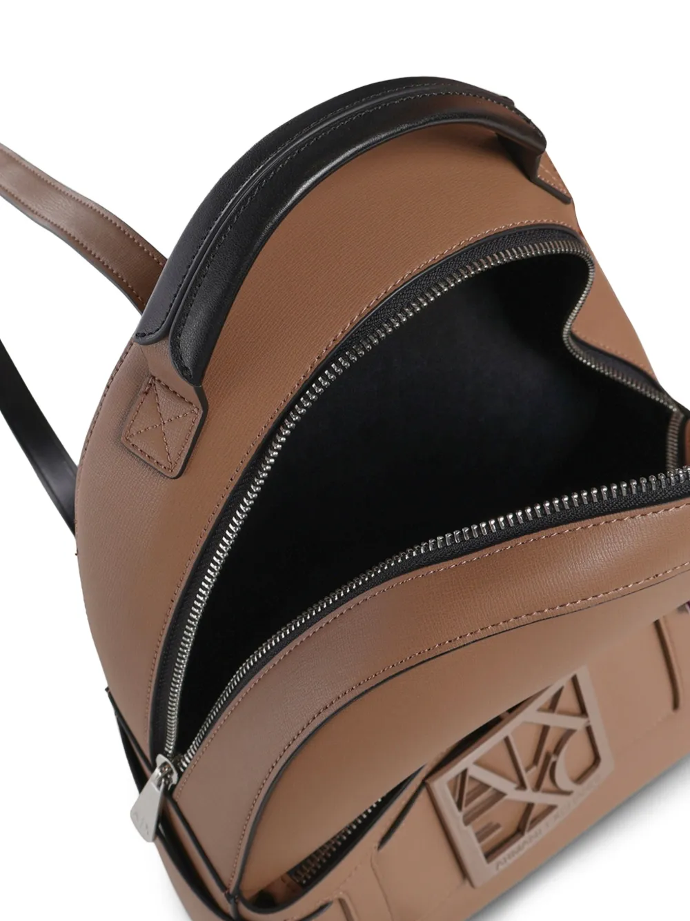 Armani Exchange Rugzak met logoplakkaat Beige