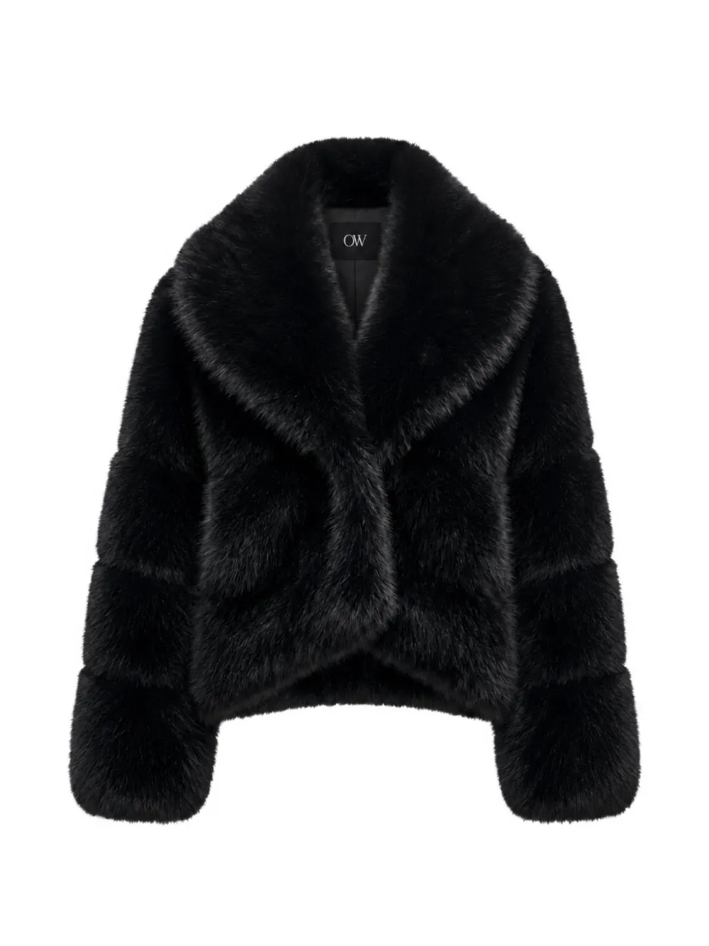 OW Collection Milan faux fur jacket - Nero