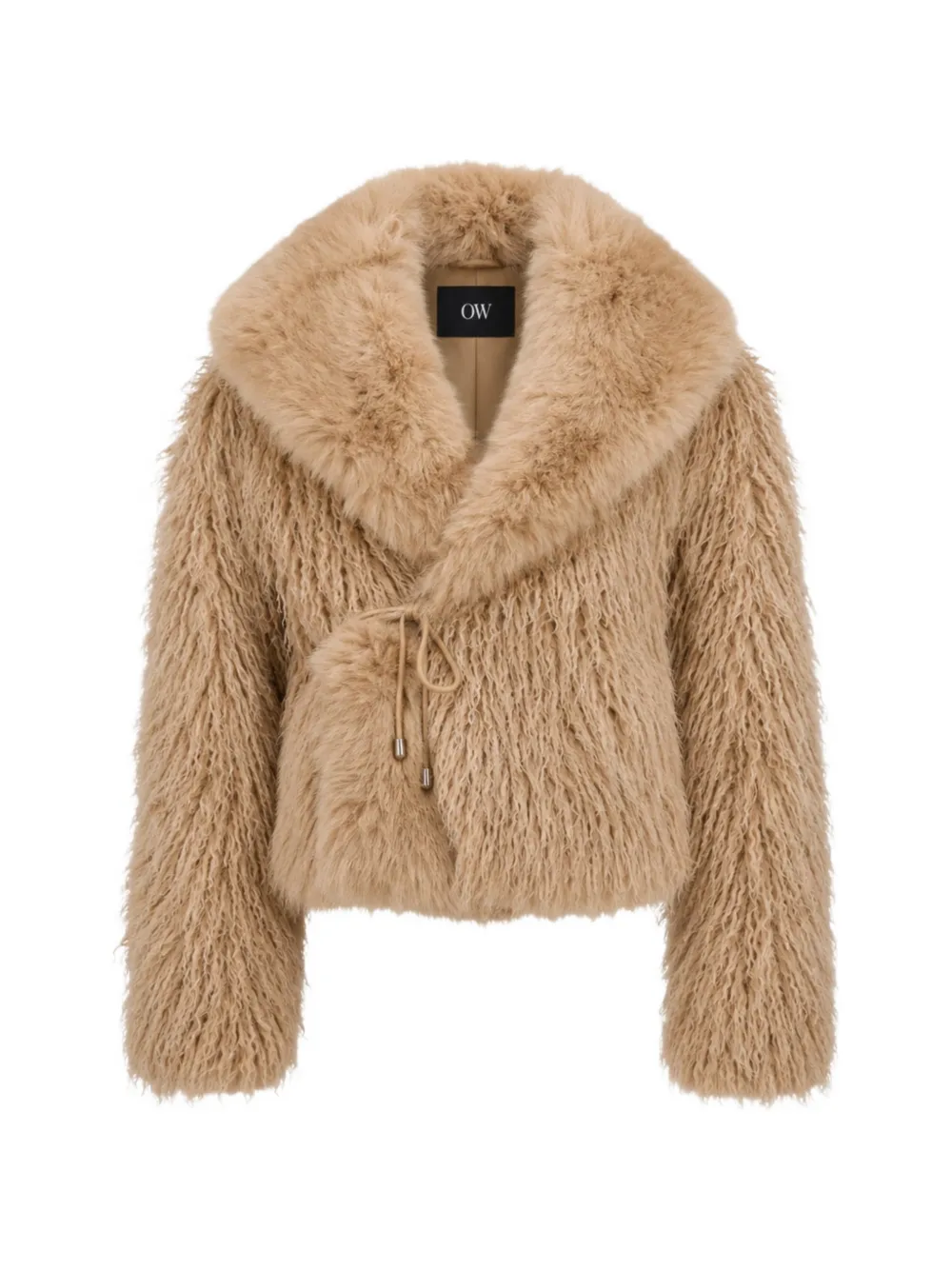OW Collection Alva faux-fur jacket - Marrone
