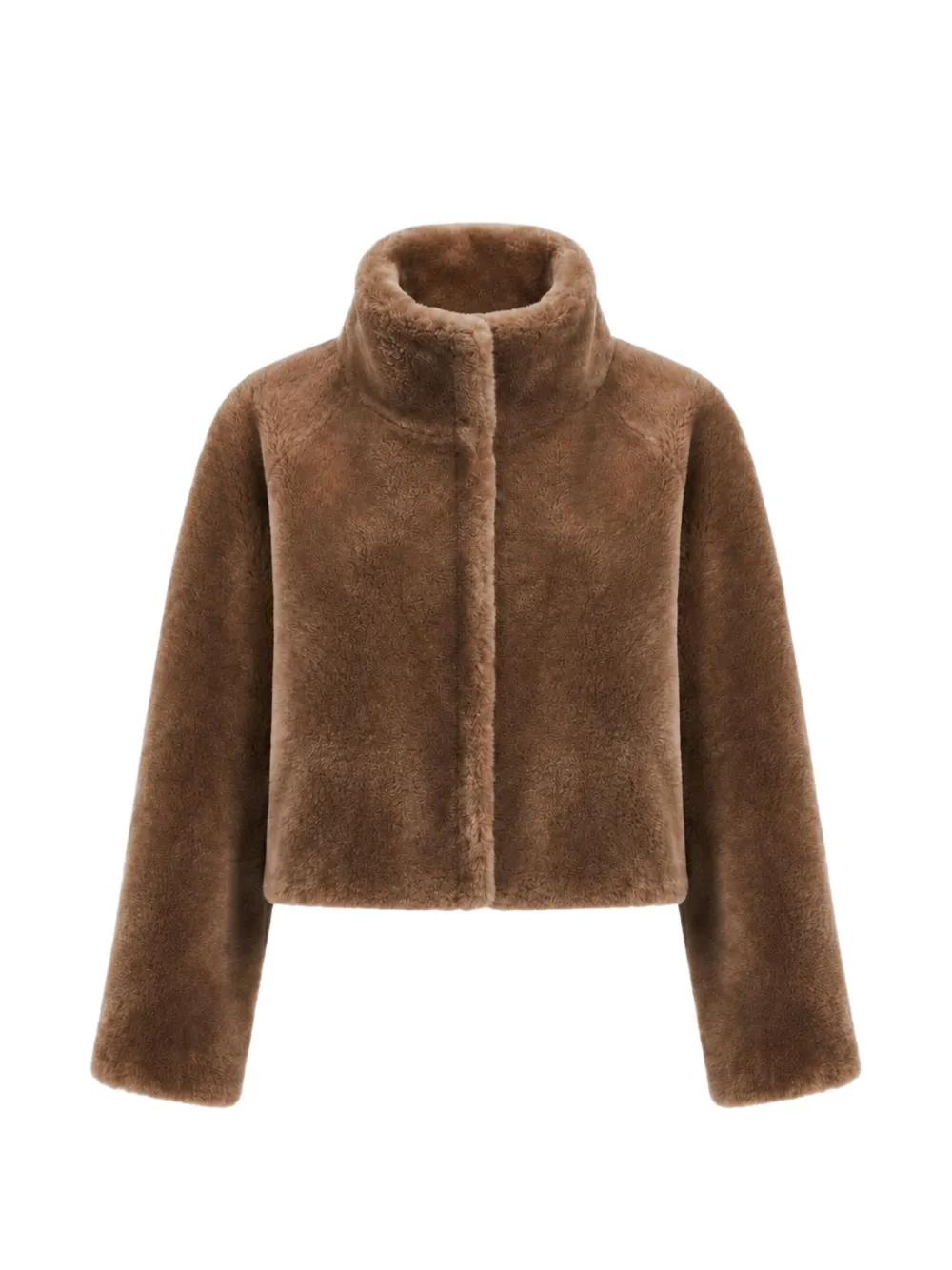 OW Collection Tuva shearling jacket - Marrone