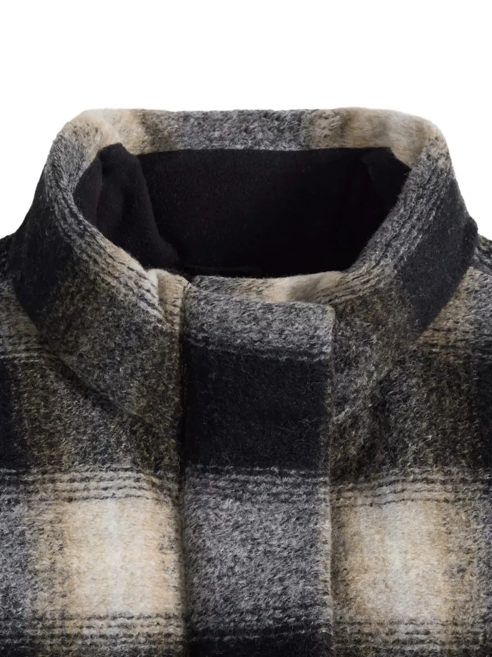 Levi's Brynn check-pattern cropped puffer jacket Bruin