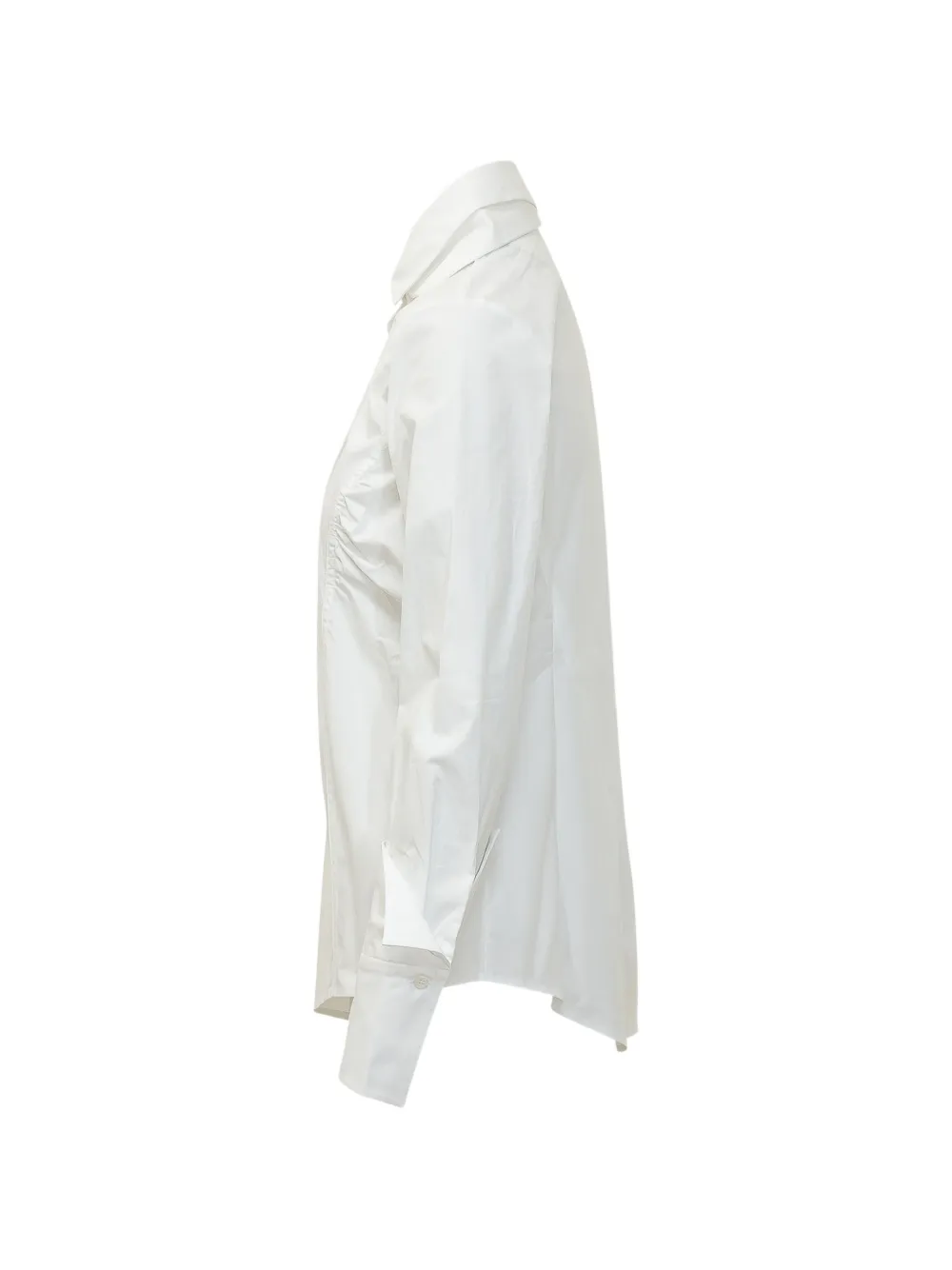 BALOSSA Amarone asymmetric ruffled shirt Wit