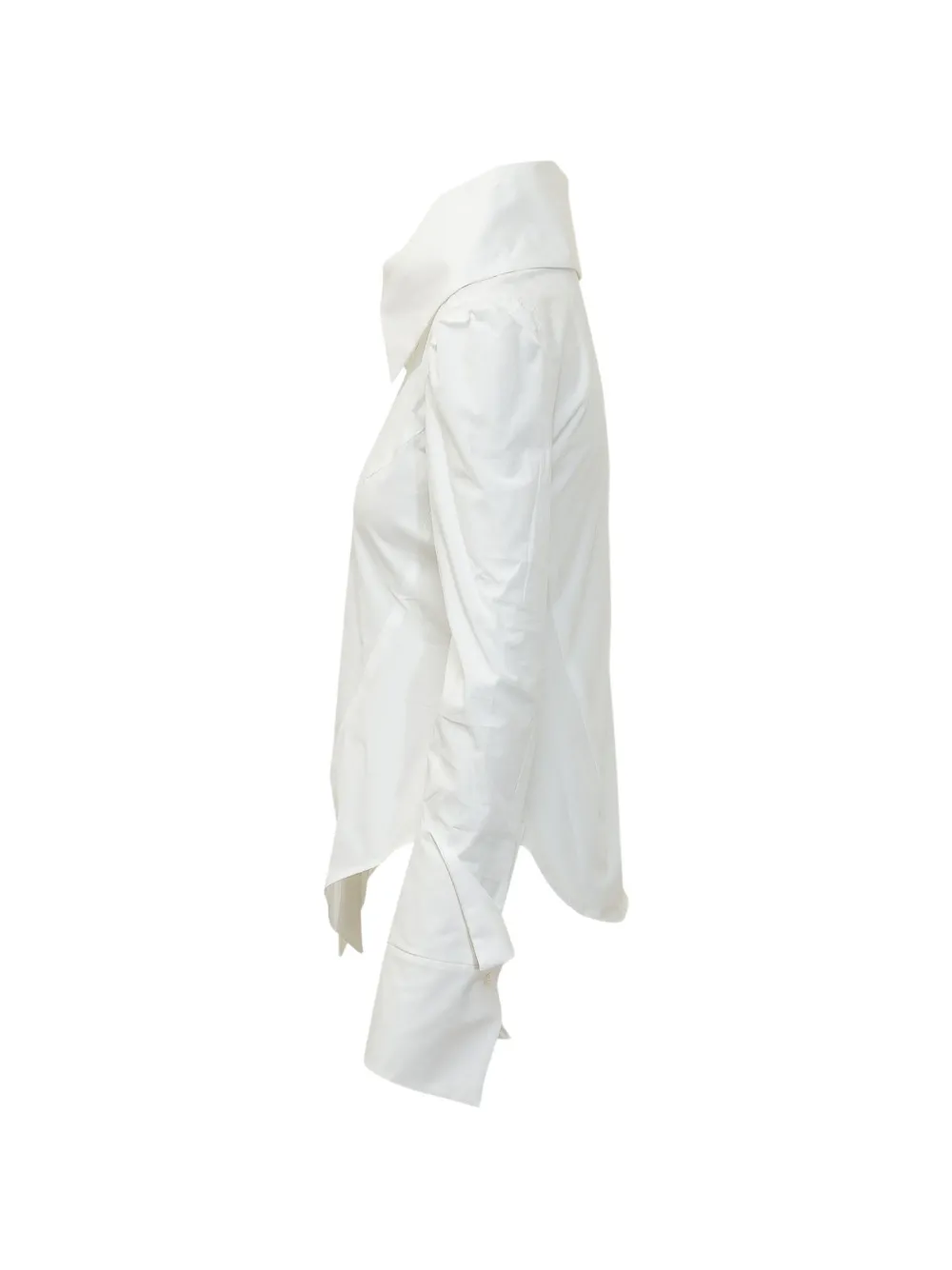 BALOSSA Diomede oversized-collar shirt Wit