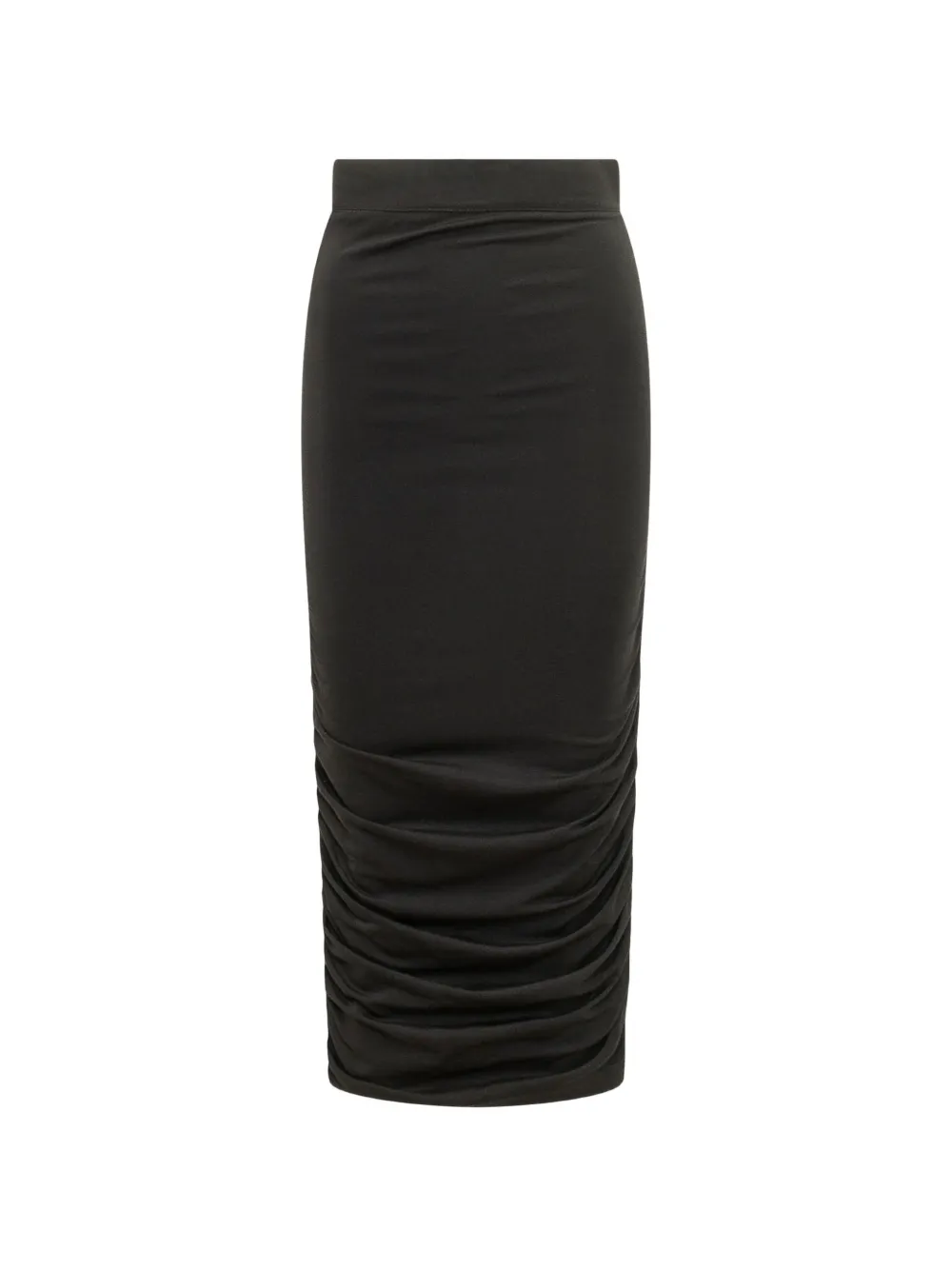 ACTUALEE ruched midi skirt - Nero