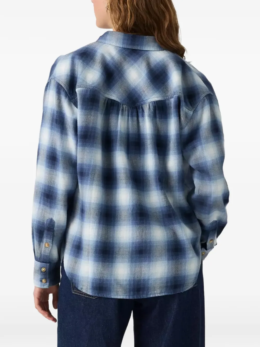 Levi's Nash check-pattern flannel shirt Blauw