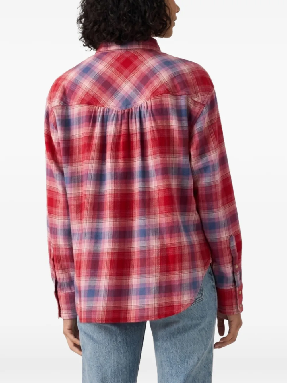 Levi's Nash check-print flannel shirt Rood
