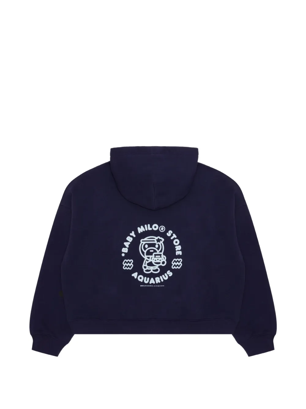 *BABY MILO STORE BY *A BATHING APE Baby Milo hoodie met grafische print Blauw