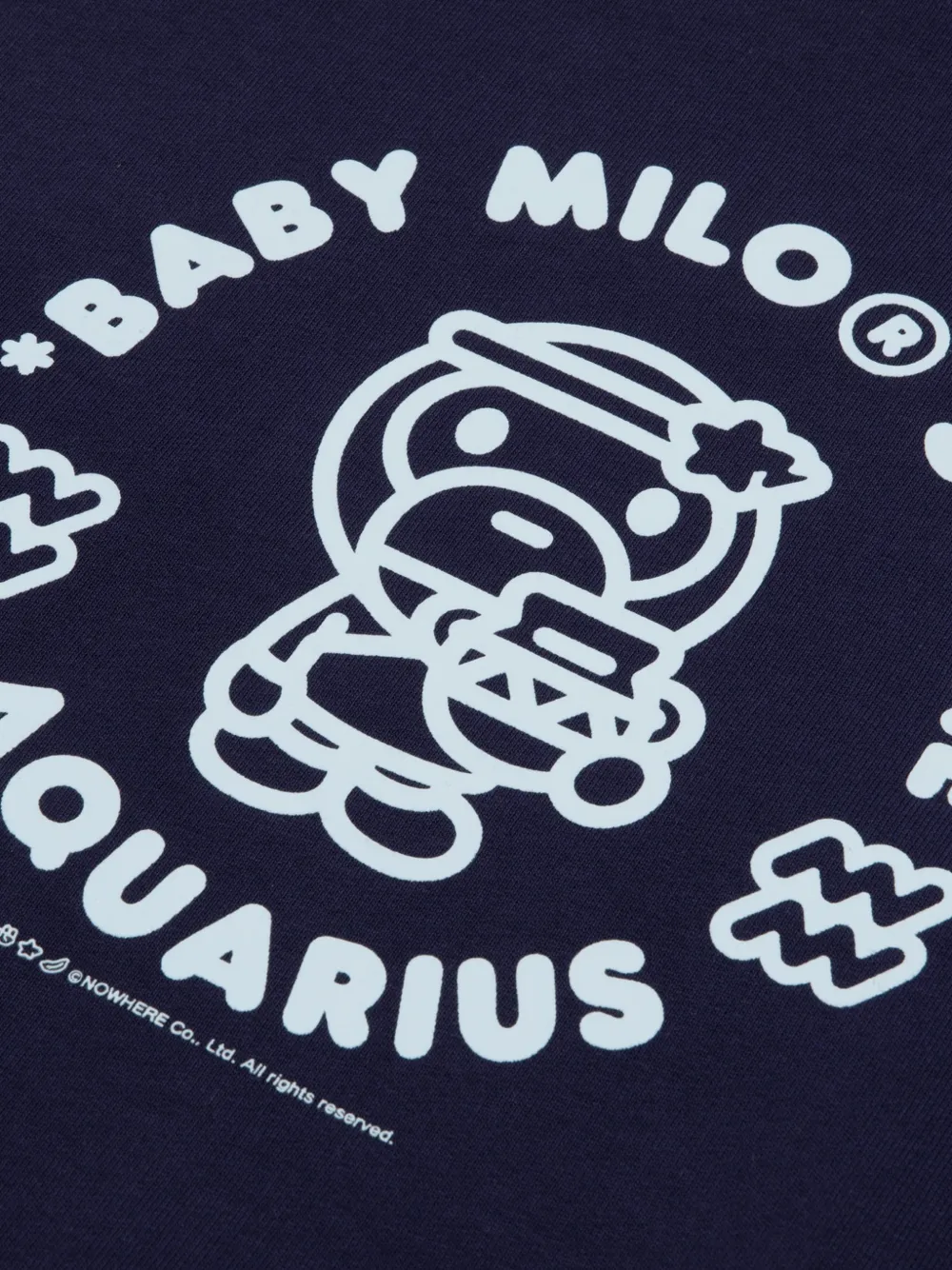 *BABY MILO STORE BY *A BATHING APE Baby Milo hoodie met grafische print Blauw
