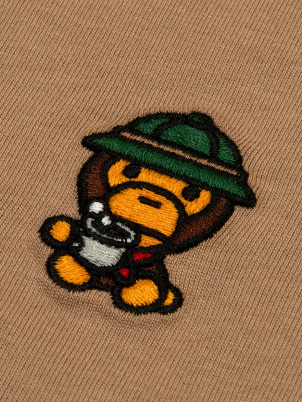 *BABY MILO STORE BY *A BATHING APE Baby Milo T-shirt met lange mouwen en grafische print Bruin