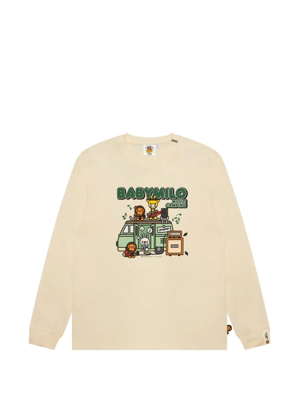 *BABY MILO® STORE BY *A BATHING APE® Baby Milo graphic-print long sleeve T-shirt