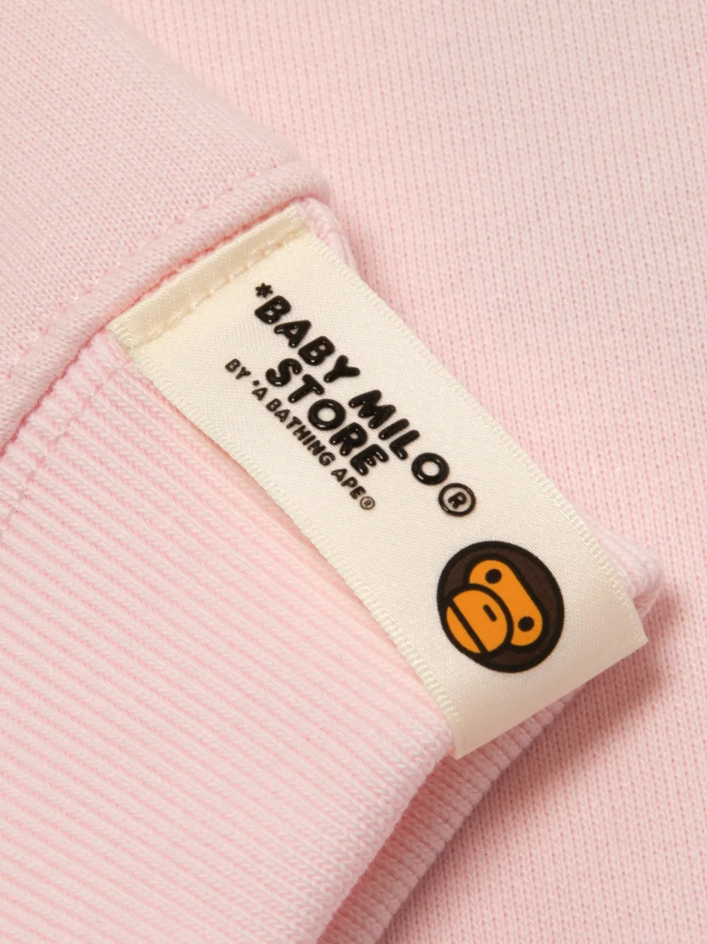 *BABY MILO STORE BY *A BATHING APE Baby Milo sweater met grafische print Roze