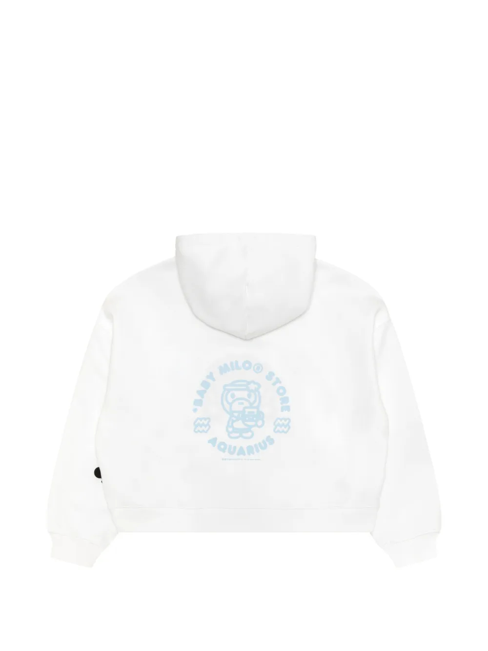 *BABY MILO STORE BY *A BATHING APE Baby Milo hoodie met grafische print Wit