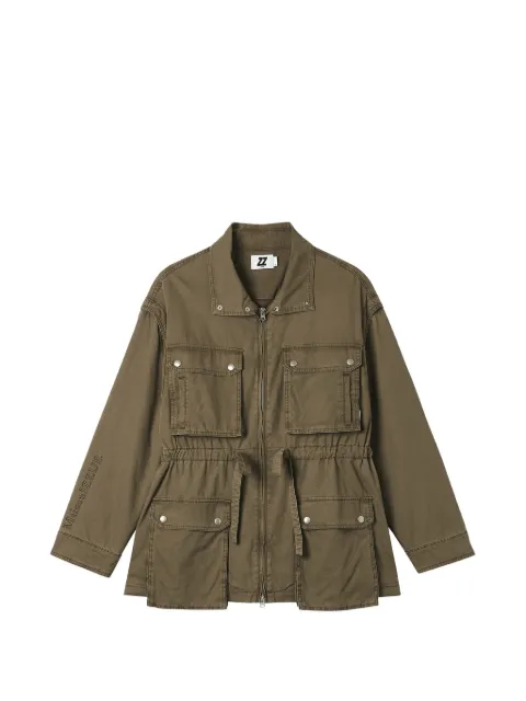 izzue drawstring-waist utility jacket