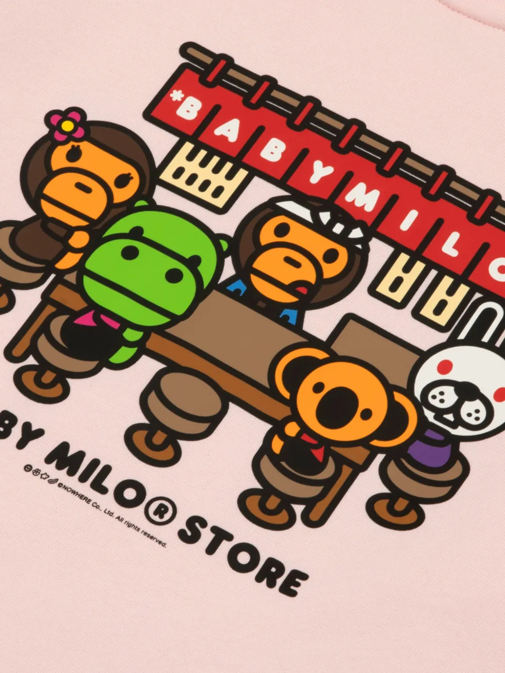 *BABY MILO STORE BY *A BATHING APE Sweater met print Roze