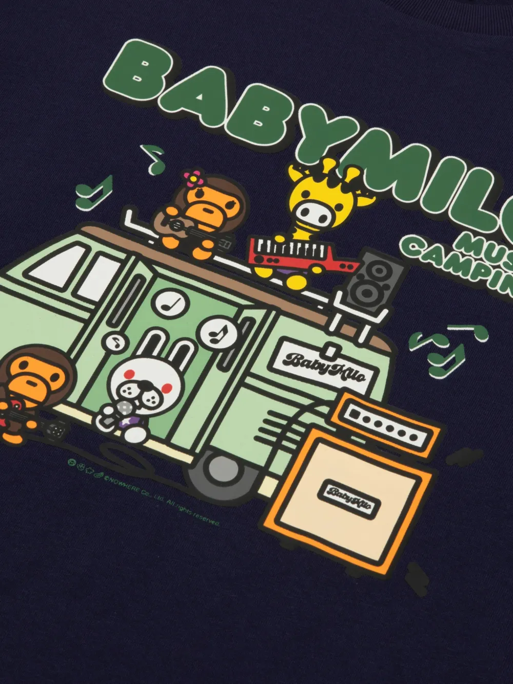 *BABY MILO STORE BY *A BATHING APE T-shirt met grafische print Blauw