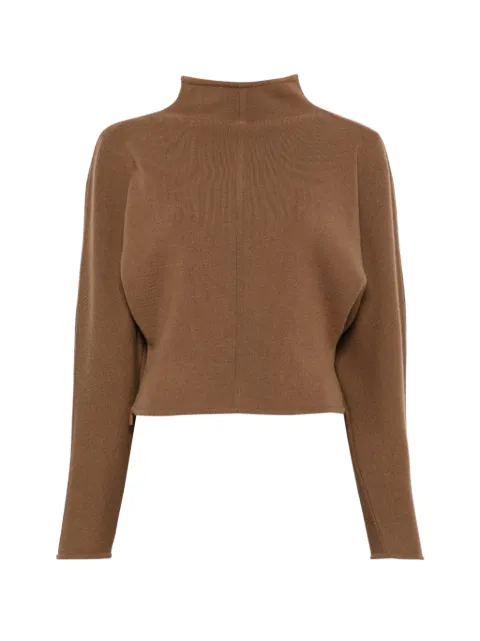 Max Mara high-neck batwing-sleeve sweater