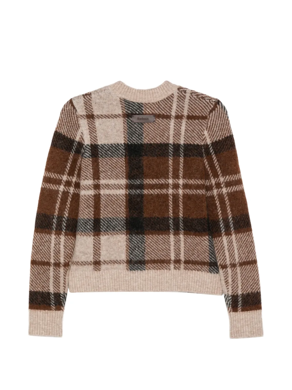Barbour Glendyn trui met tartan-ruit Beige
