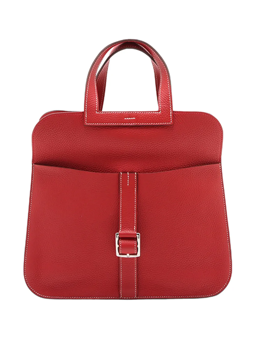 Hermès Pre-Owned 2015 Taurillon Clemence Halzan Satchel-Tasche 31cm - Rot