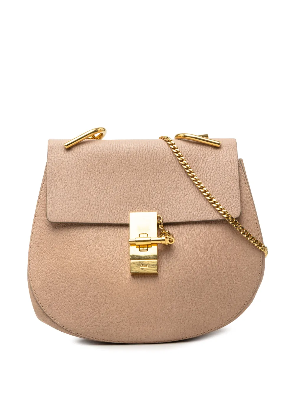 Chloé Pre-Owned 2016 kleine Drew Umhängetasche aus gekörntem Kalbsleder - Braun
