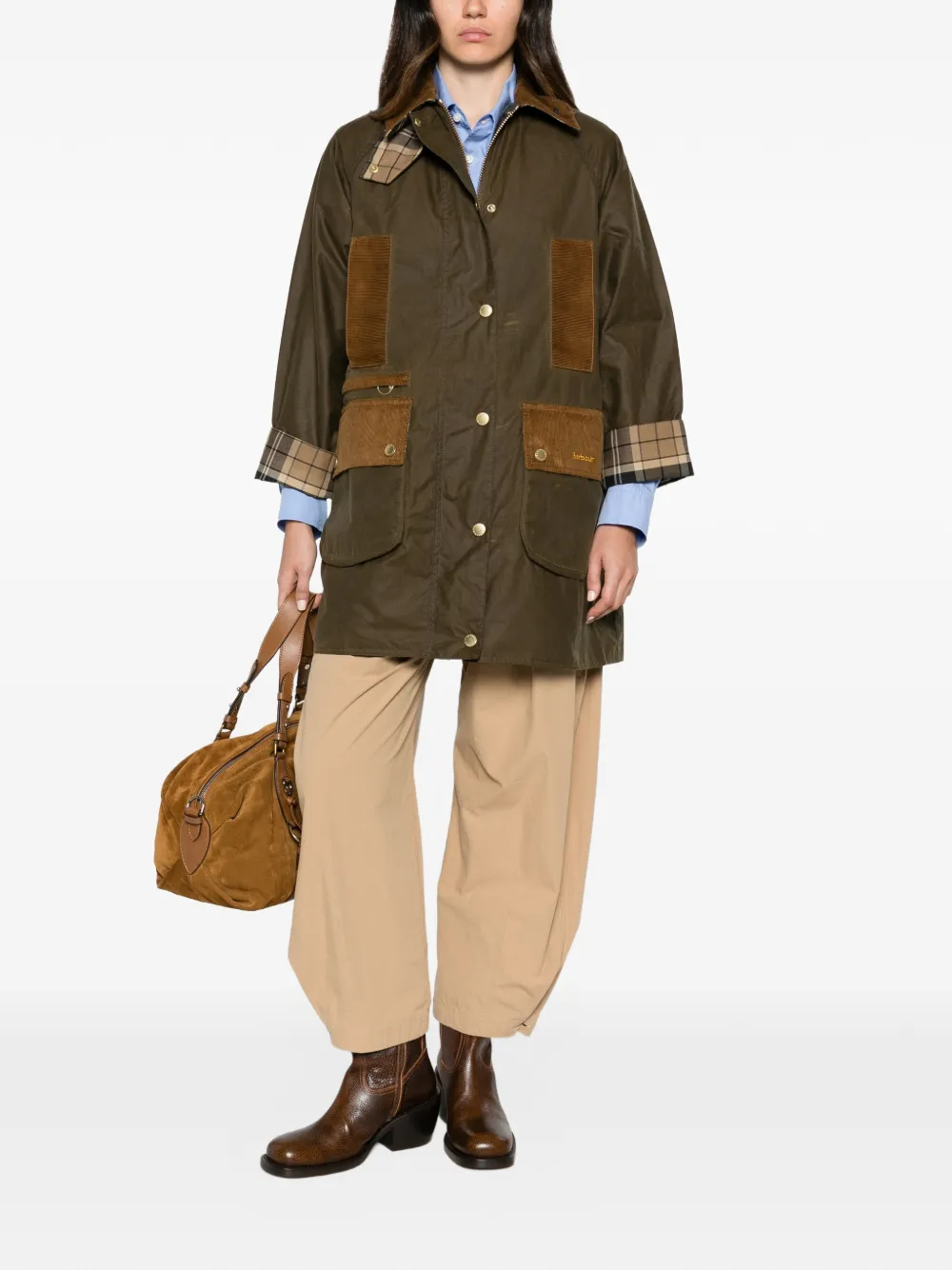 Barbour Icons Modern Beaufort jas met rits Groen