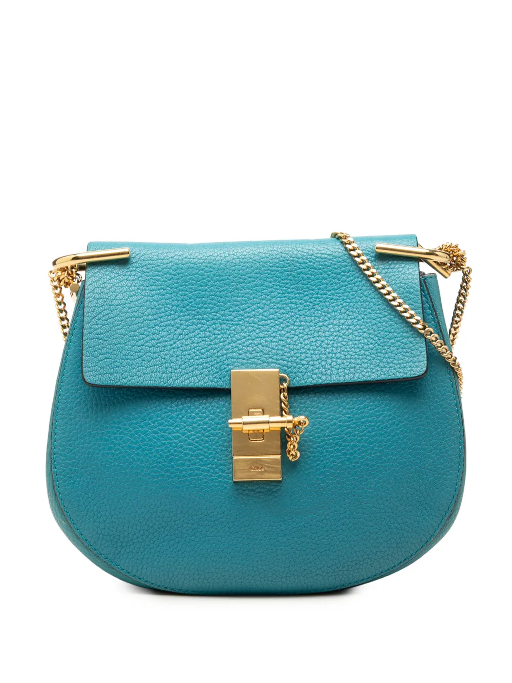 Chloé Pre-Owned 2015 kleine Drew Umhängetasche aus Leder - Blau