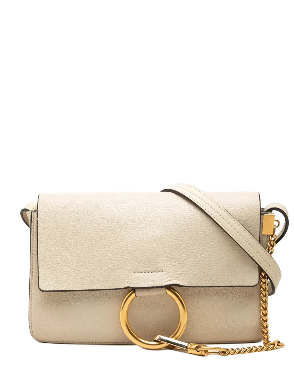 Chloé Pre-Owned 2017 Small Goatskin Faye crossbody bag - Marrone
