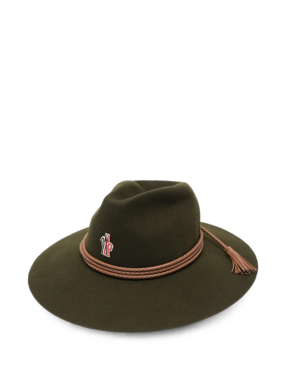 Moncler Grenoble logo-patch braided-trim hat