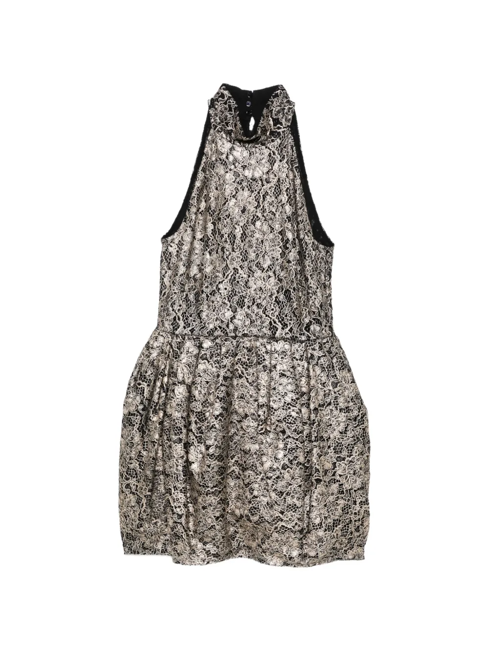 Blumarine lace halterneck mini dress