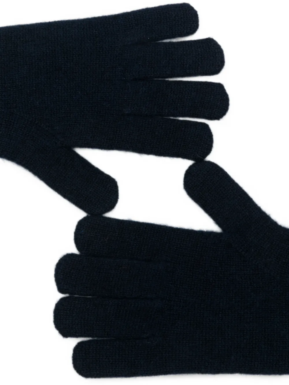 absolut cashmere ribbed-cuff gloves Blauw