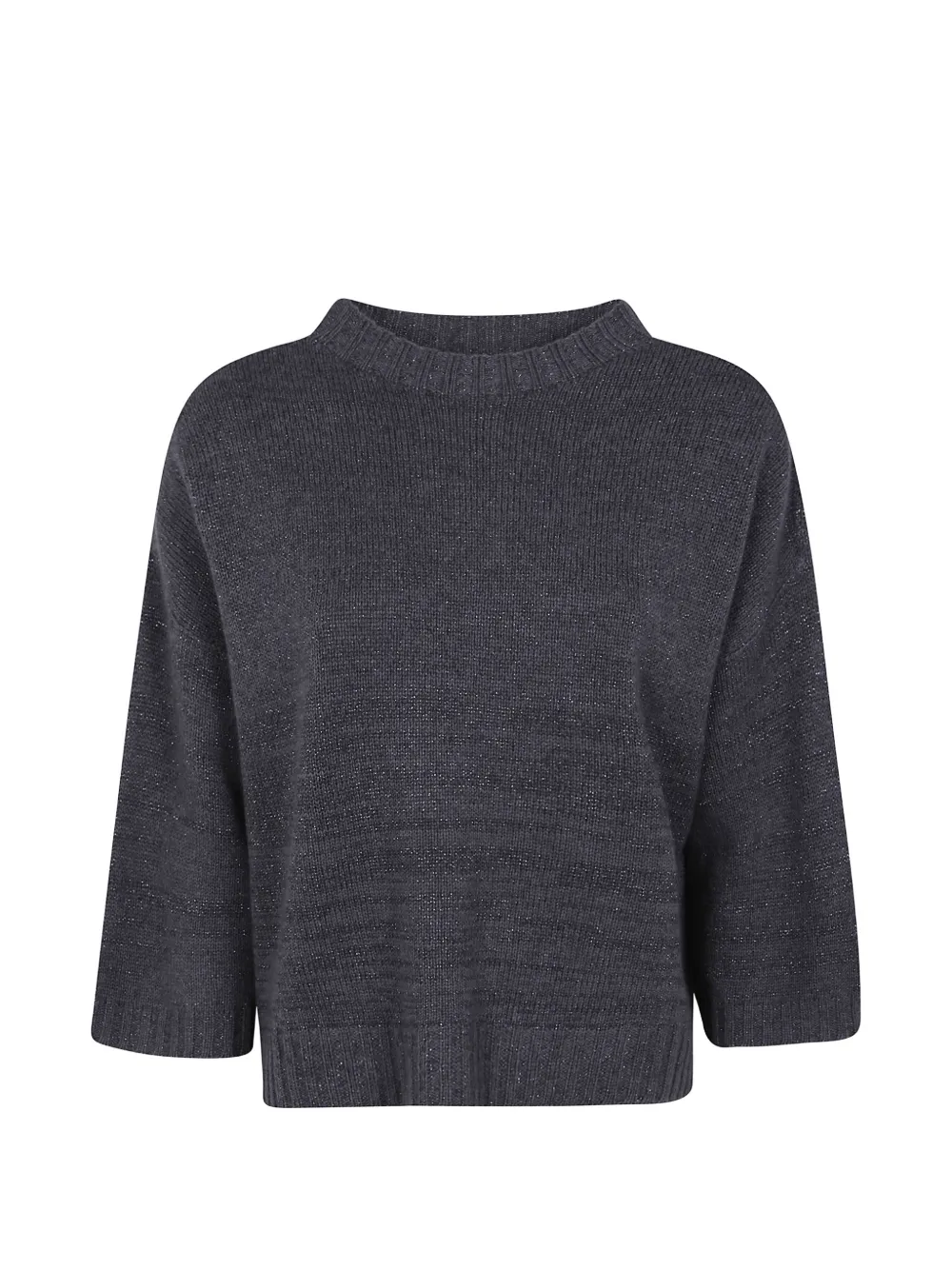 Fabiana Filippi Wollen trui met metallic draad Grijs